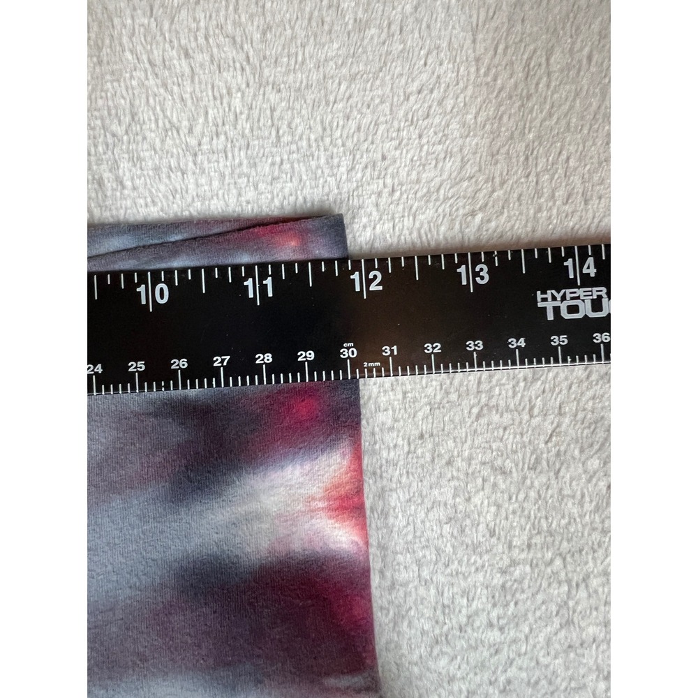 American Apparel Tie Dye Flare Leggings Grey High Waist Yoga Pants XS - Picture 6 of 8